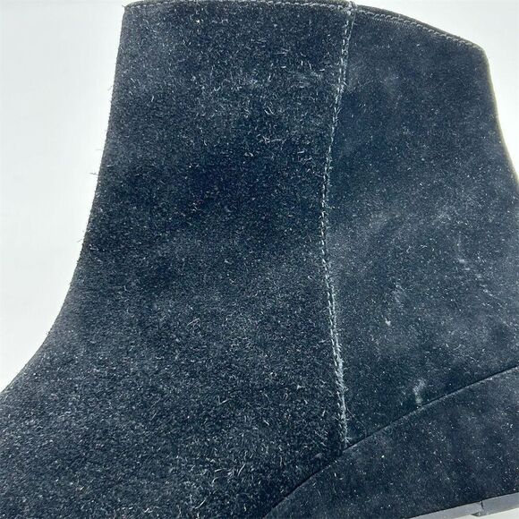 Seychelles Women's Black Suede Ankle Booties Size 8.5 Casual Wedge Fall - Picture 13 of 13
